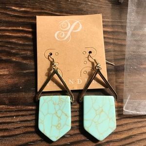 New Plunder turquoise earrings